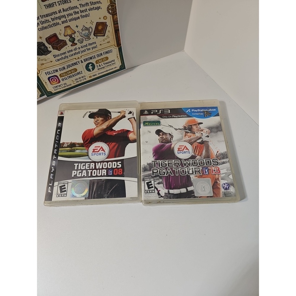 ps3 games lot Tuger Woods 08, Pga Tour 13